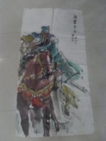 精品力作，下乡老干部家收到1个书画，！保证纯手绘放心，画心约65+136cm字画，西小房间