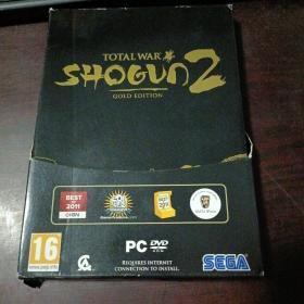 TotalWar: Shogun II Gold Edition 光盘DVD3张，说明书一份（有卡片1张被粘贴在内页纸壳上）