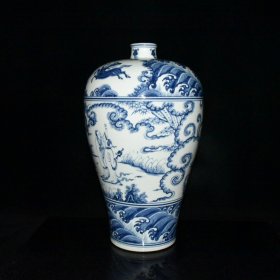 明正统青花人物故事梅瓶【45x27.5cm 】