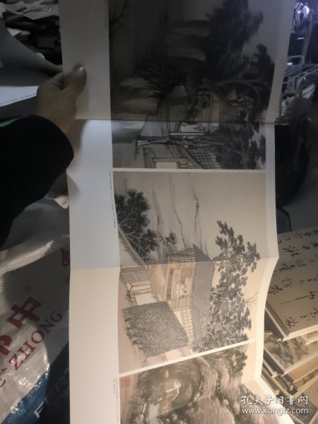 中国书画 2019.7，有沈周绘画专辑，《东庄图册》拉页