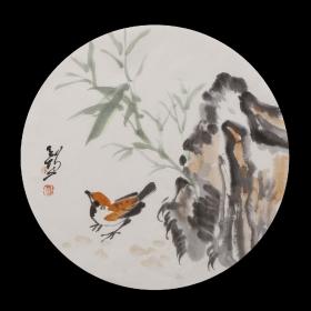 （保真）陈天增  
​      中国美术家协会会员，1969年生于山东青州,号“萤雪斋”、“润含春雨楼”，善国画山水，人物，花鸟及书法篆刻。