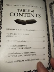 FIELD GUIDE TO HENDRICK'S GIN (VOL II),插图精美，全铜版纸