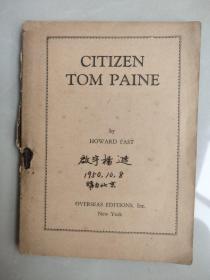 CITIZEN TOM PAINE  英文原版 1943年