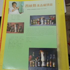 宛西制药厂 西峡县食品罐头厂 河南资料 广告纸 广告页