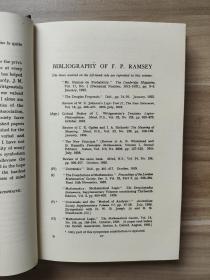 （精装版，G.E Moore作序推荐)The Foundations of Mathematics and Other Logical Essays Frank Plumpton Ramsey F. P. Ramsey R. B. Braithwaite 包含对维特根斯坦《逻辑哲学论》评论的重要论文