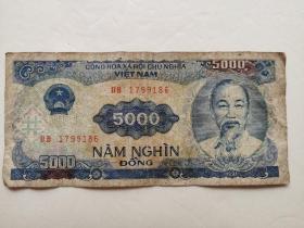 越南5000纸币