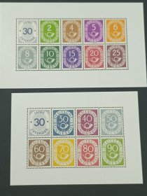 外国邮票 全新 德国1984年邮政号角纪念张，品相如图，满30包邮