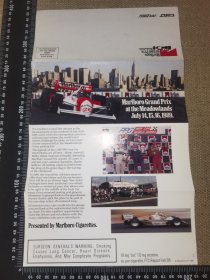 《1989万宝路在美国梅多兰兹，方程式赛车大奖赛》（资料页/展开约36厘米*21厘米）
