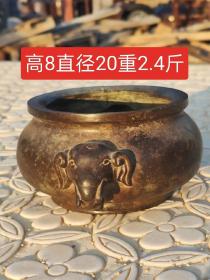 济南城中村拆迁遇得铜香炉，全品