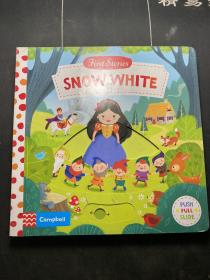 First Stories:Snow White 白雪公主童话 纸板机关操作书英文原版绘本!