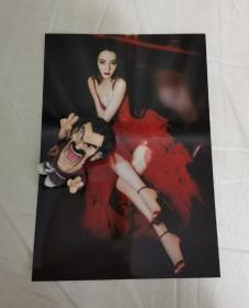 迪丽热巴的性感红裙5寸照片