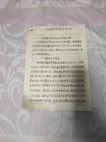 吉林通化 关于接待华罗庚同志情况汇报 手稿 1973年  共11页