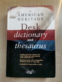 Desk dictionary and thesaurus