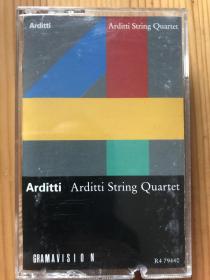 著名的arditti string quartet四重奏组演奏贝多芬，roger reynolds，colon nancarrow和Xenakis的作品集，原版磁带音质完好，外盒打口，磁带无口