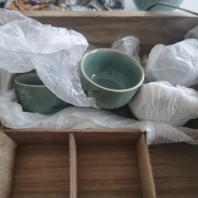 高丽青瓷酒杯 五只