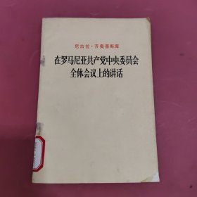 在罗马尼亚共产党中央委员会全体会议上的讲话