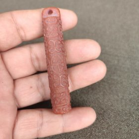 红玛瑙翎管.