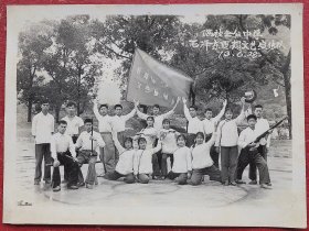 广西临桂老照片，1973年，临桂会仙中学毛泽东思想文艺宣传队