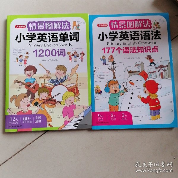 情景图解法小学英语语法视频讲解版三四五六年级思维导图学音标单词句型公式词性时态大全 开心教育