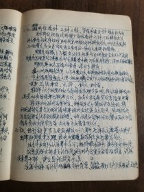 1972年 日记一本、记录重大历史事件，几乎写满一整本本（详见照片）