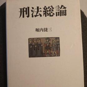 日文， 刑法总论  堀内捷三