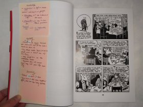 《The Complete MAUS》【英文原版】（黑白英文漫画 鼠族 ）(铜版纸)，有原藏书人签名及众多笔记便签纸，实物拍摄，如图所示。