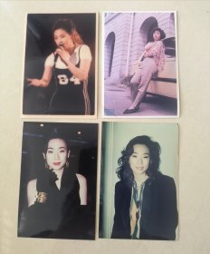 明星周边收藏 5寸 彩照 林忆莲 一组四张齐售