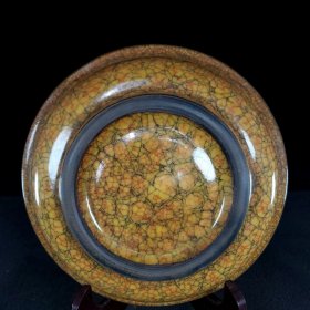 宋官窑洗 尺寸高6.9CM口径23.2CM