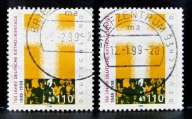信104德国1998年邮票 tianzhujiao大会150周年 1全上品信销随机发货2015斯科特目录0.7美元