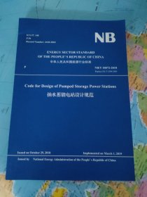 抽水蓄能电站设计规范（NB/T 10072—2018）(英文版）