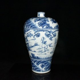明正统青花人物故事梅瓶【45x27.5cm 】