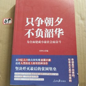 只争朝夕 不负韶华--为全面建成小康社会而奋斗