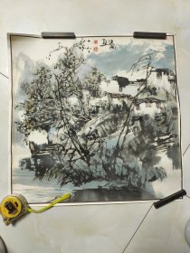 张继国国画三尺斗方50乘50 ​保真书画，中国美术家协会会员、中国煤矿美术研究会会员、山东画院高级画师、香港紫荆画院院长、扬州八怪书画院名誉院长。