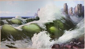 朝鲜朴大延~人民艺术家油画作品.330x190cm