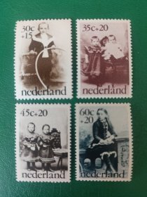 荷兰邮票 1974年儿童福利摄影作品-4全新