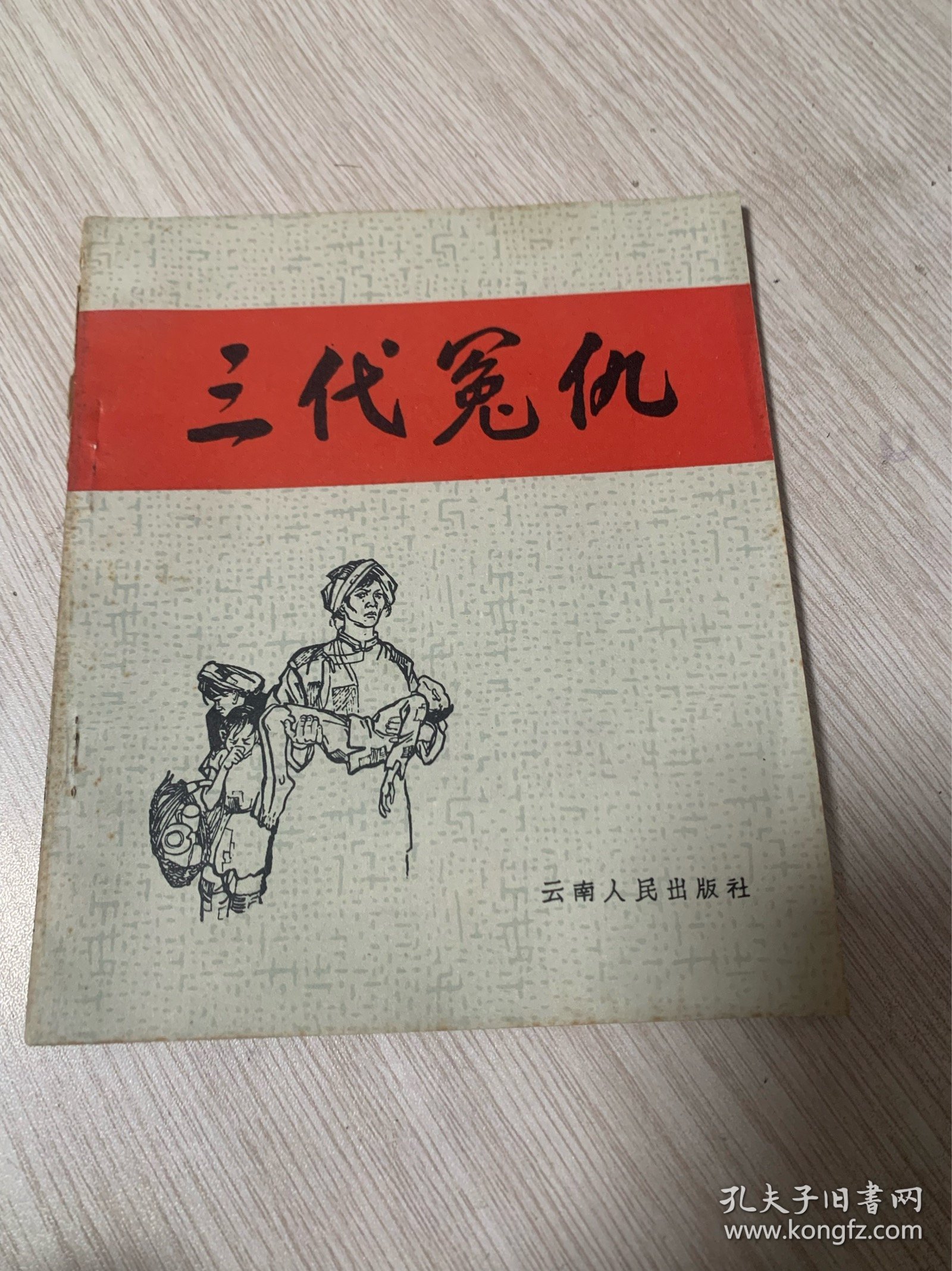 三代冤仇 胡学诗 谭百辛 陈琦 王海亮 插图本....品好