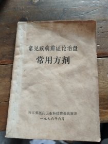 常见疾病辨证论治盘常用方剂
