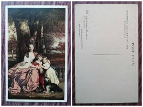 外国明信片，英国约书亚.雷若兹作品，美术绘画，品如图。，