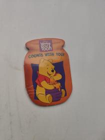 原版绘本 disney's winnie the pooh counts with you 异形书