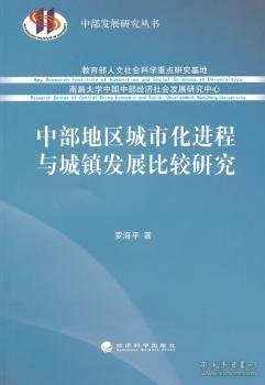 中部发展研究丛书：中部地区城市化进程与城镇发展比较研究