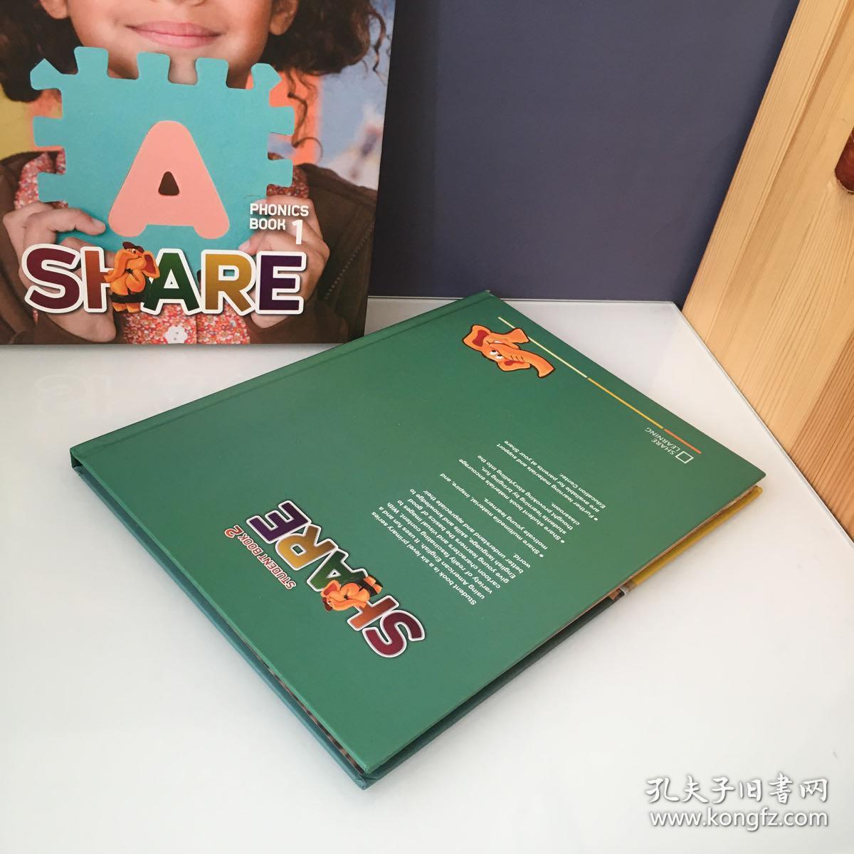 Share Learning Phonics Book1 Student Book2 两本合售