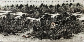 【终身保真字画】 宋新江，137X68cm！ 1951年出生于南京。自幼酷爱绘画，70年代跟随罗国玮先生学习中国山水画。1984年就学于江苏省国画院，先后受教于董欣宾、傅二石先生。现为江苏省国画院画家，国家一 级美术师， (原) 江苏省美术家协会理事，中国美术家协会会员。