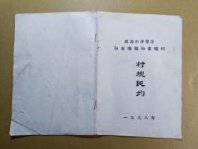 村规民约1998   (20页)