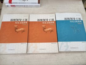 部级领导干部历史文化讲座：艺术卷+文化卷上下册(三本合售)（图文全本）