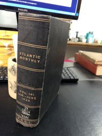 民国英文期刊（清华大学馆藏精装合订本）  ATLANTIC MONTHLY 大西洋月刊（1928年1-6期）