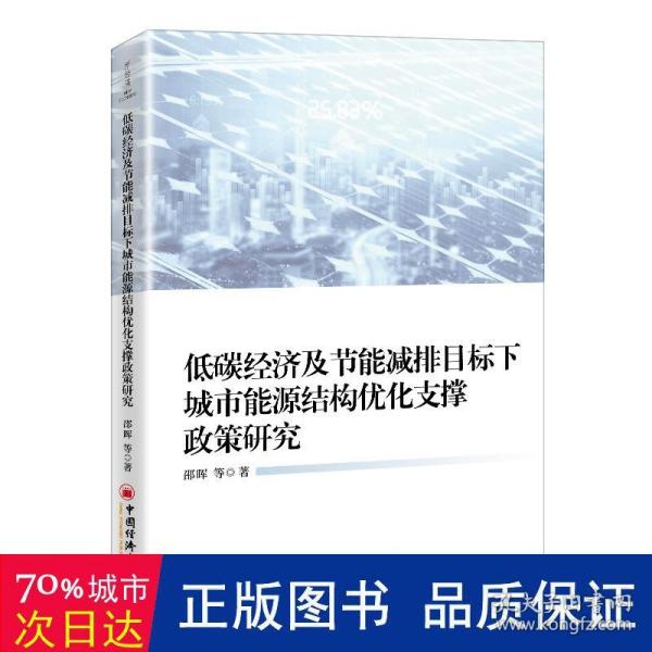 低碳经济及节能减排目标下城市能源结构优化支撑政策研究 经济理论、法规 邵晖 等 新华正版