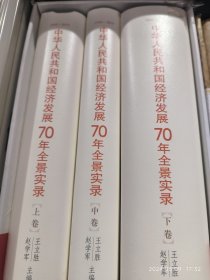 中华人民共和国经济发展70年全景实录（1949-2019套装上中下册）