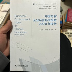 中国分省企业经营环境指数2020年报告