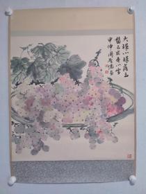 保真书画，周启儒国画作品《大珠小珠落玉盘》一幅，纸本镜心，尺寸：66*64.5