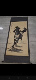 名人画一幅，纯手绘，尺寸180/77厘米